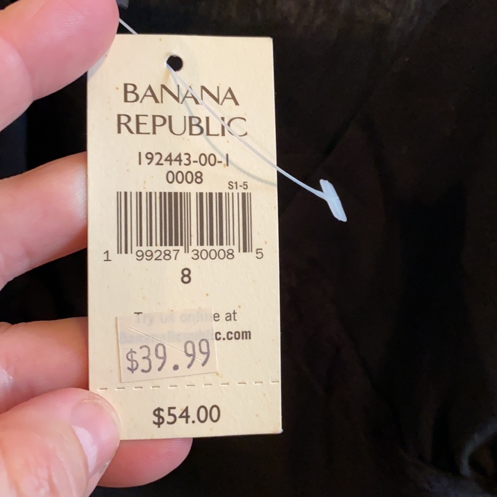 NWT Banana Republic silk camisole w/ Lace detail